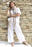 Asher Cap Sleeve Blouse White